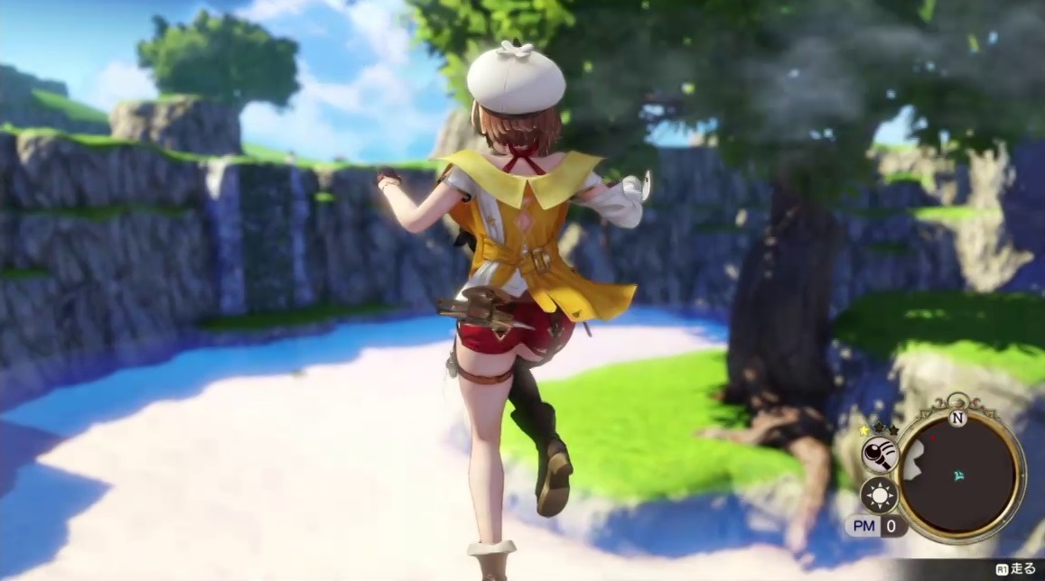 ライザ　飛び降りる　ジャンプ